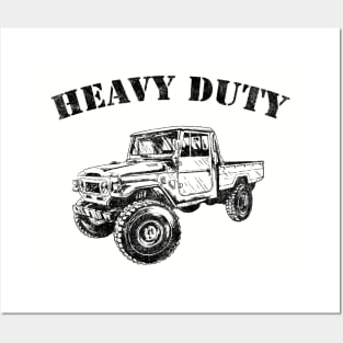 DISTRESSED JEEP T SHIRT Posters and Art